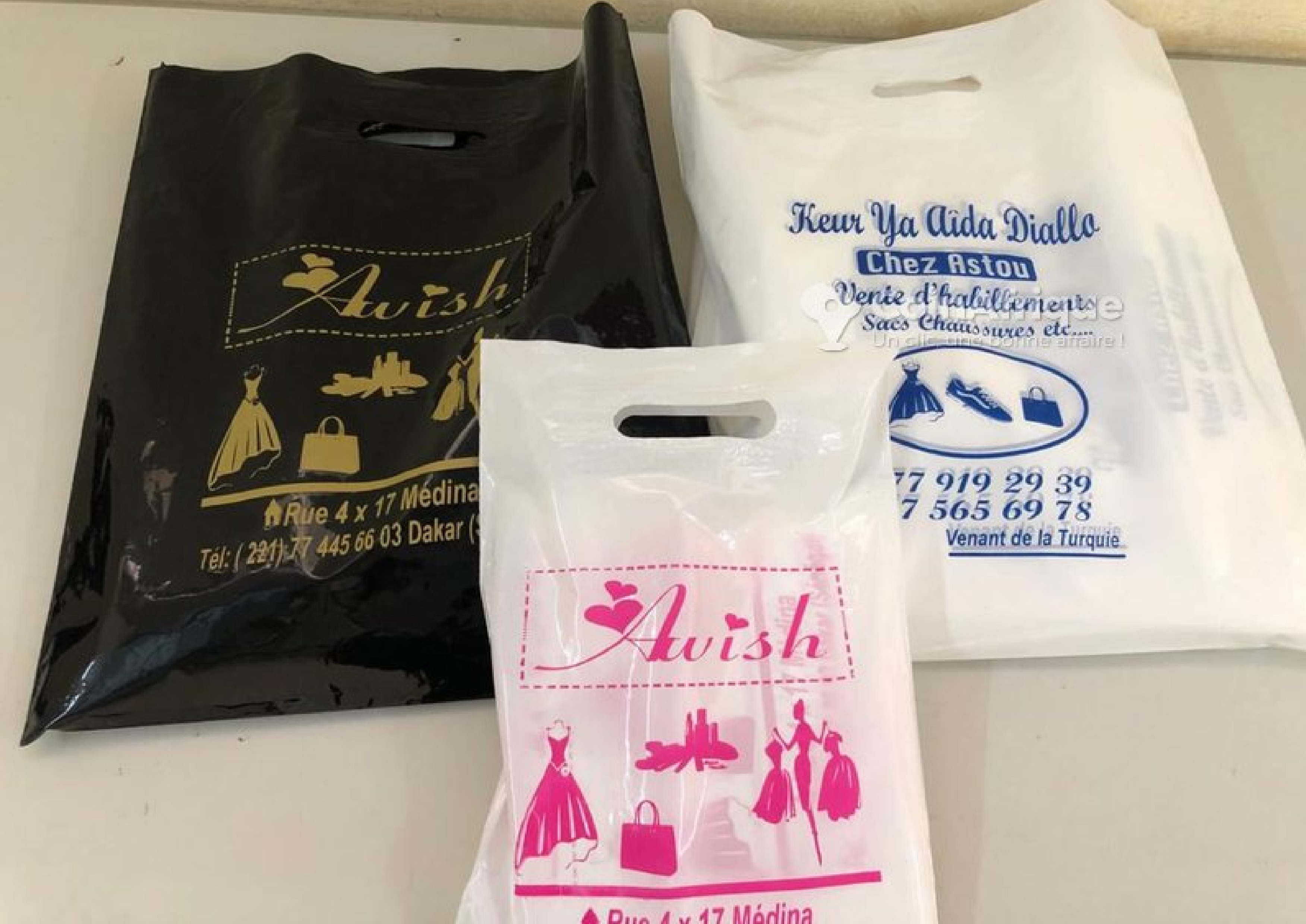 Sachets personnalisés à Dakar